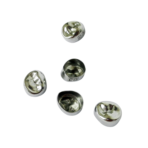 *KIDS CROWN STAINLESS STEEL PRIMARY MOLAR CROWN 5Pcs/Pack