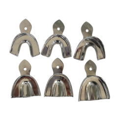 **Dental Stainless Steel Non-Perforated Impression Trays Autoclavable Set