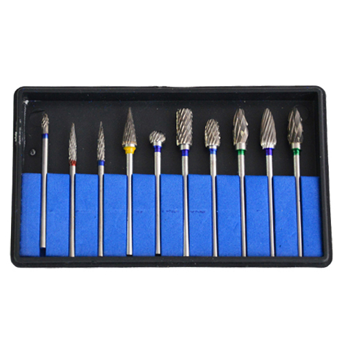 *Dental Tungsten Carbide Cutter Burs Plaster Alloy Acrylic Drill Polisher 10 Pcs /Set