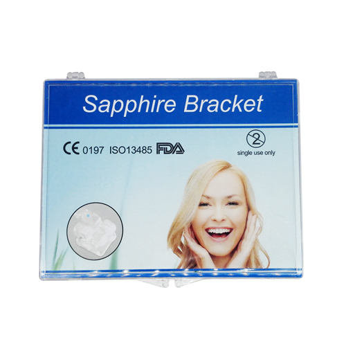 *Dental Monocrystalline Crystal Sapphire Clear Orthodontic Brackets Braces Roth 022 3 4 5 Hooks