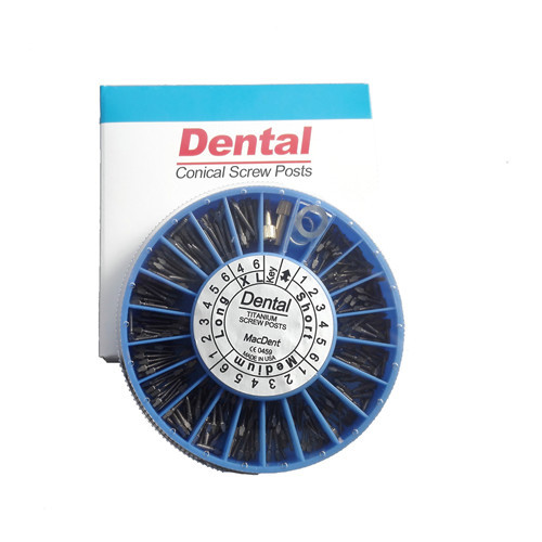 ***MacDent Dental Pure Titanium Conical Screw Posts Kits Refill