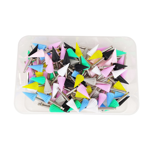 *Dental Polishing Polisher Tapered Umbrella Sharp Shape Mixed Color 100Pcs/Box