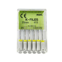 `MANI K-Files Dental Endo Stainless Steel Root Canal Hand Use
