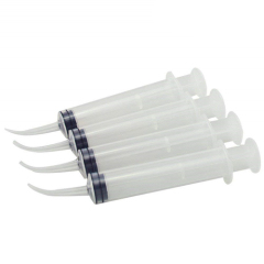 `Dental Disposable Irrigation Syringe Curved Tip Utility Hobby Tools 12CC