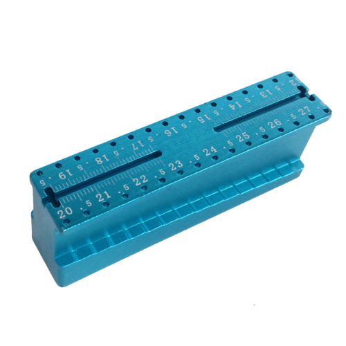 Dentsply Style Measuring Block Holder Stand Dental File Ruler Endodontic Aluminum alloy,