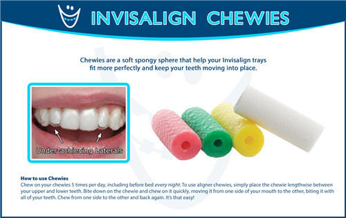 2pcs/bag Aligner Tray Seaters Dental Invisalign Aligner Chewies