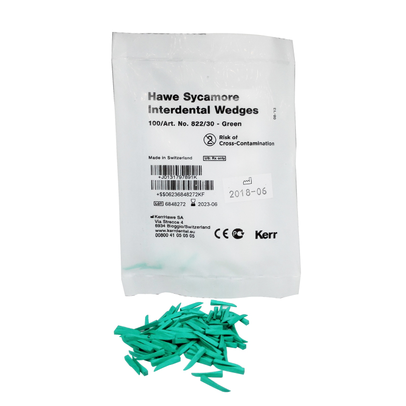 *Kerr Dental Hawe Sycamore Interdental Wedges Green/Orange Refill Pack Matrix Systems