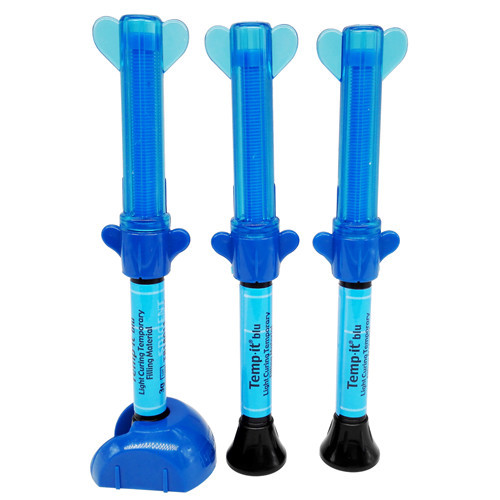 *Dental SPIDENT Temp·it Blu Light-Curing Temporary Filling Material Composite 3g*3