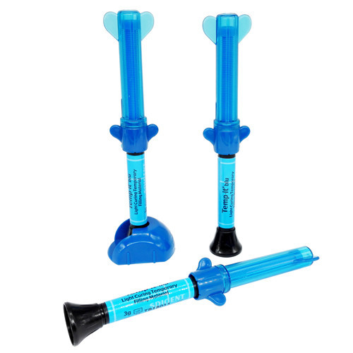 *Dental SPIDENT Temp·it Blu Light-Curing Temporary Filling Material Composite 3g*3