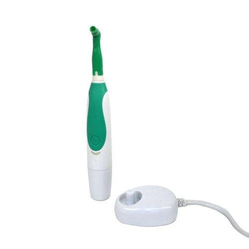 *Dental Portable Hygiene Handpiece Cordless Rechargeable Green/Blue &amp; 10 prophy angles