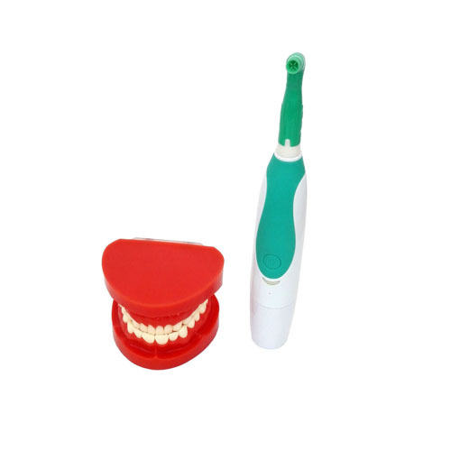 *Dental Portable Hygiene Handpiece Cordless Rechargeable Green/Blue & 10 prophy angles