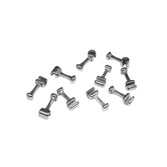 `Dental Orthodontic Stainless Steel Crimpable Hooks Medium 10Pcs/bag