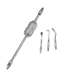 Dental Oral Crown Gun Remover Surgical Instrument with 3 Attachments
