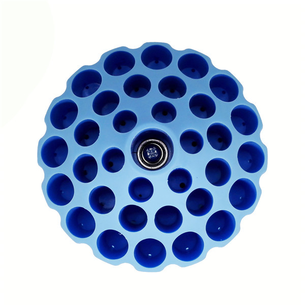 *Dental 360 Degree Rotation Polishing Burs Storage Holder 35Holes Blue