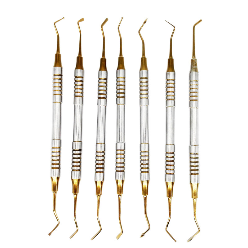 *7Pcs Dental Filling Composite Resin Contouring Restorative Instrument Tips Plugger