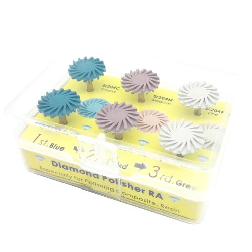 *Dental Composite Polishing Diamond System RA disc 14mm Wheel Coarse/Medium/Fine