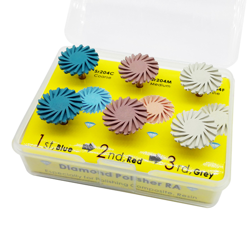 *Dental Composite Polishing Diamond System RA disc 14mm Wheel Coarse/Medium/Fine