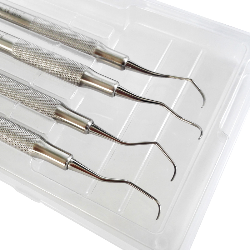 Periodontal Gracey Curettes Set of 4 Medical Dental Surgical Instruments Set
