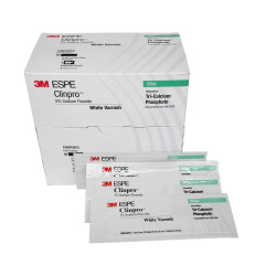 3M ESPE Clinpro 5% Sodium Fluoride White Varnish Tri-Calcium Phosphate 50 Packs / Box
