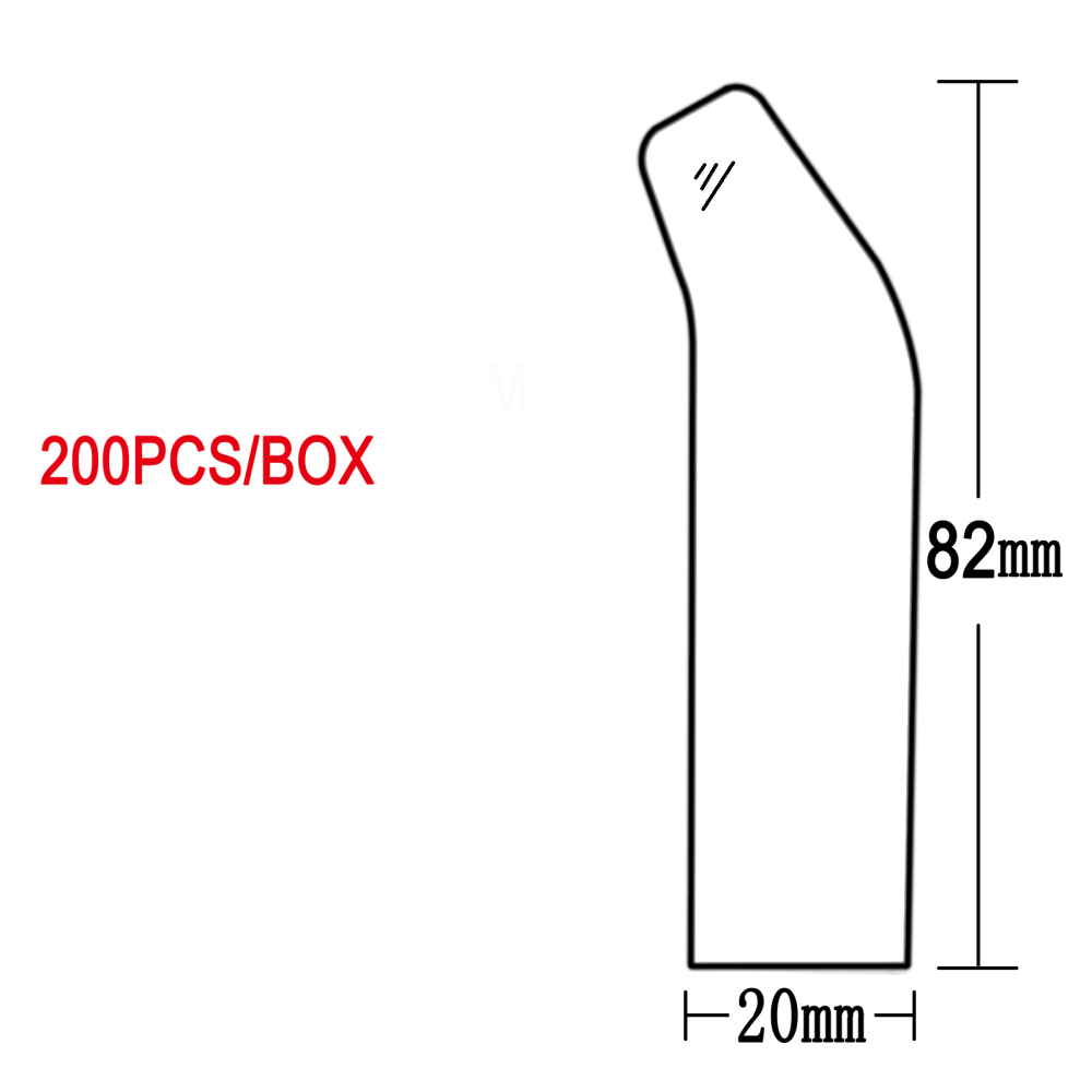 ****200pcs/Box Disposable Protective Sleeves for LED Light Curing Tip Plastic Covers