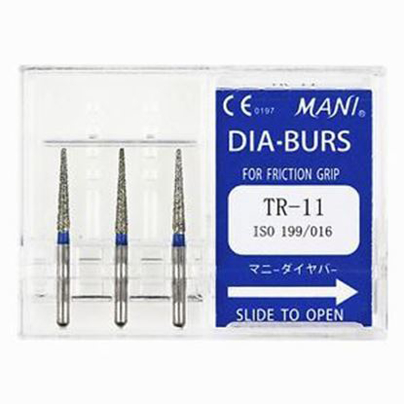 `MANI Dental Diamond Burs Drill FG 1.6mm For High Speed Handpiece