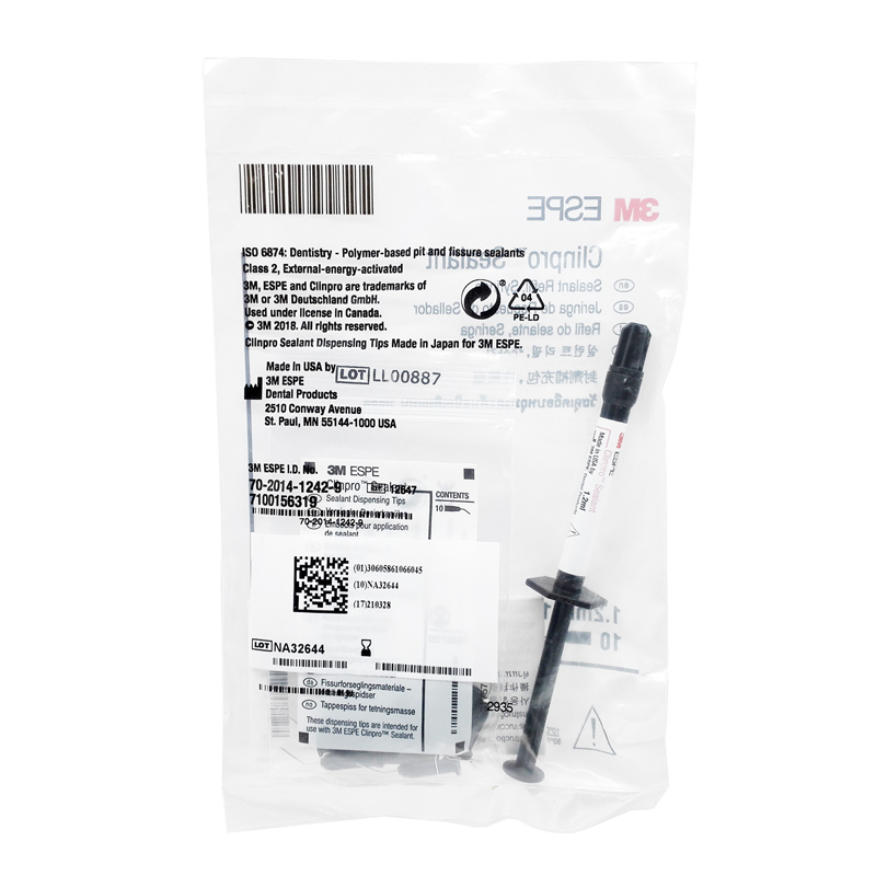 **3M ESPE Clinpro Sealant Syringe Refill 1.2ml syringe with 10 syring #12647 DENTAL