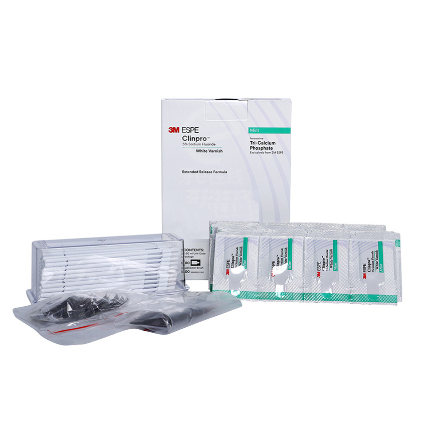 **3M Clinpro 5% Sodium Fluoride White Varnish 0.5ml *100 Packs Mint 12246 / Melon 12246L / Cherry 12246C