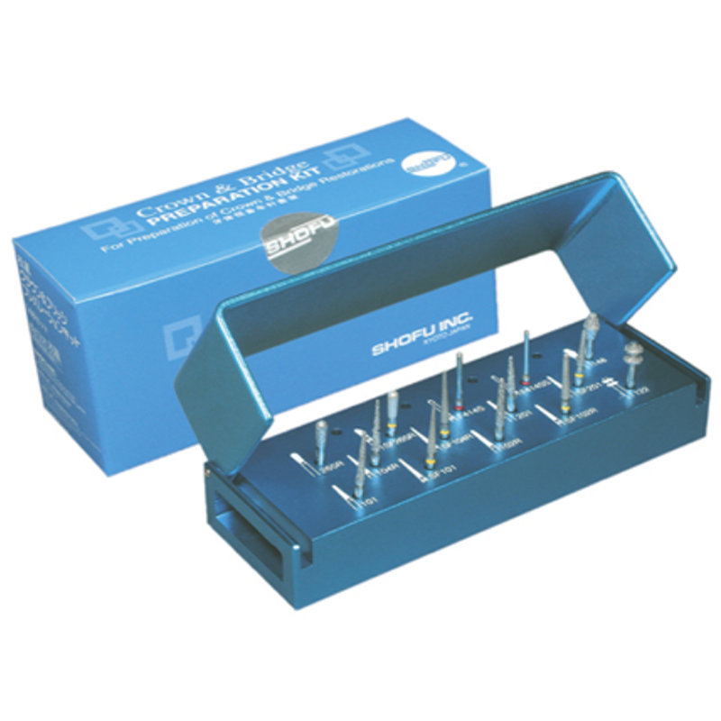 *SHOFU Crown & Bridge Preparation Kit of 14 Bur