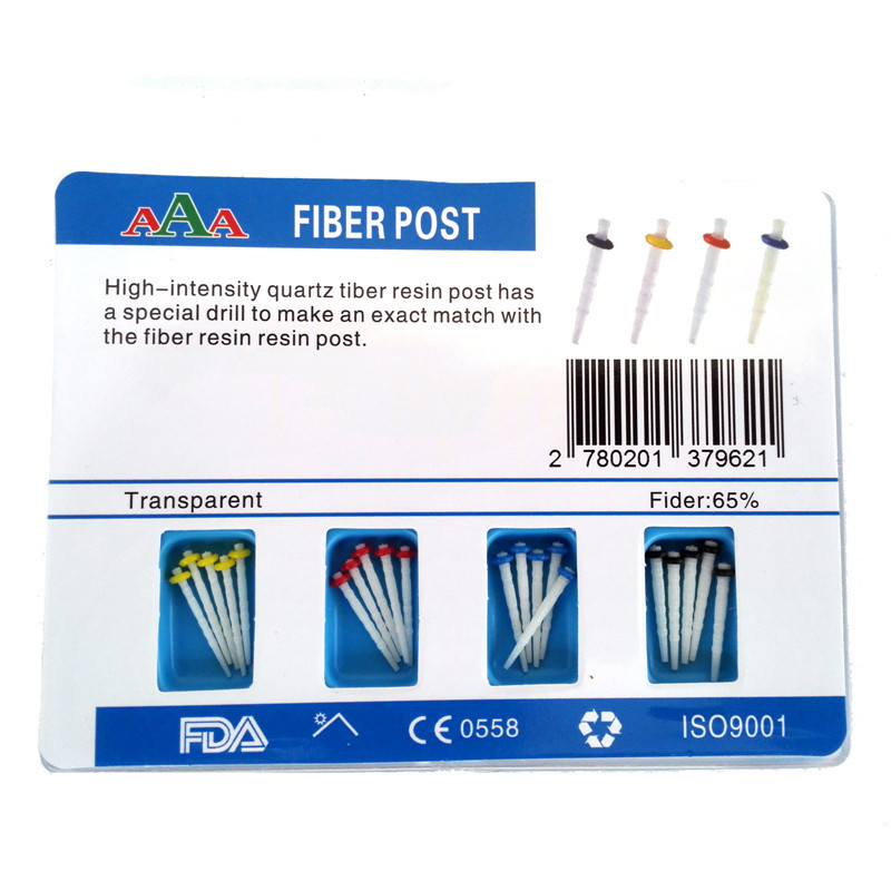 ***NEW Dental AAA High-intensity Fiber Post Glass Quartz Screw Straight + 4 Drills