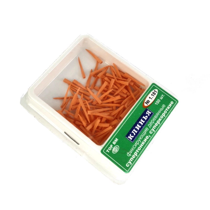 *TOR BM Dental Fixing Wooden Wedges for Dental Restoration Orange No.1.181