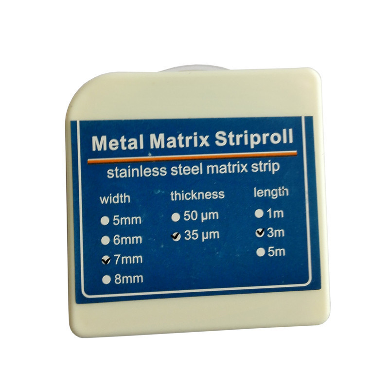 *Dental Striproll Resin Clear Matrice Bands Sectional Contoured Metal Matrix