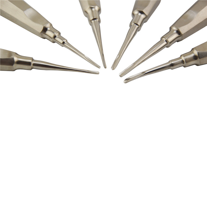 **6Pcs/Kit Dental Straight Surgery Extracting Extraction Apical Root Tip Elevator
