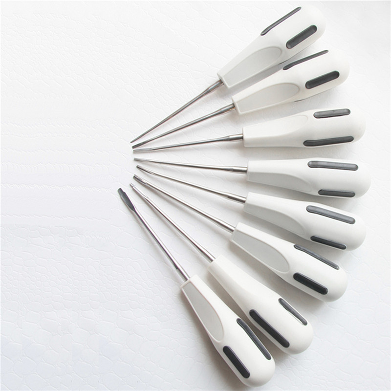 **8Pcs/Kit Dental Surgical Tooth Extraction Root Elevators Luxating Apical Root Tip