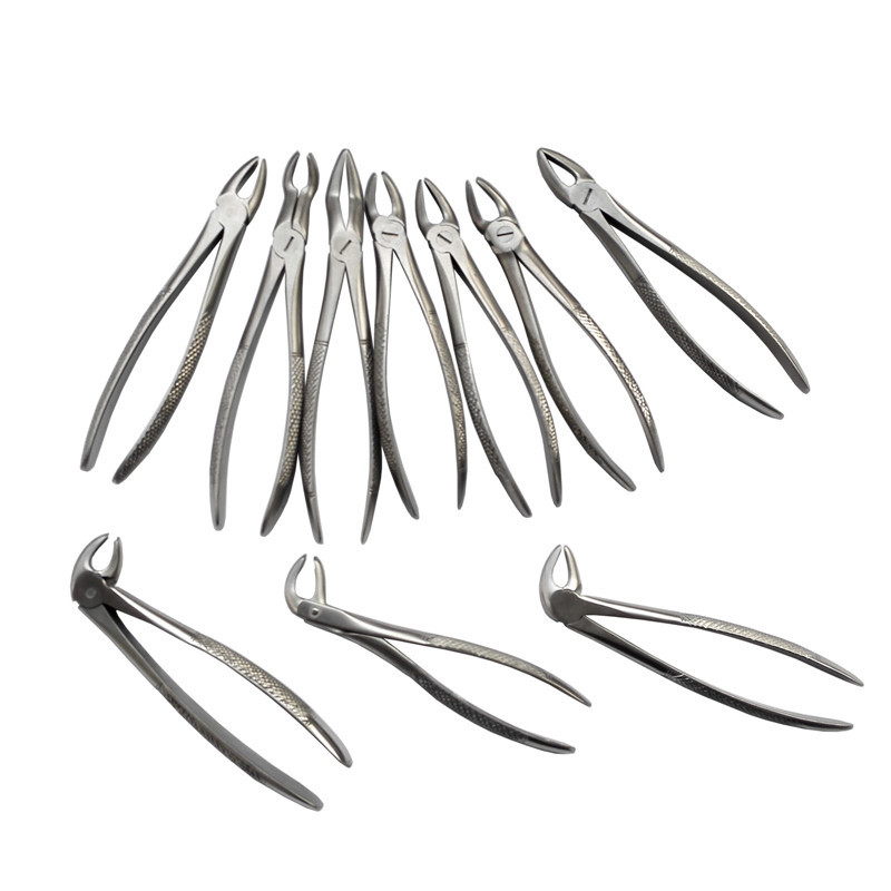 ****10 pcs/Set Dental Forcep Tooth Extraction Set Adult Teeth Extracting Forceps