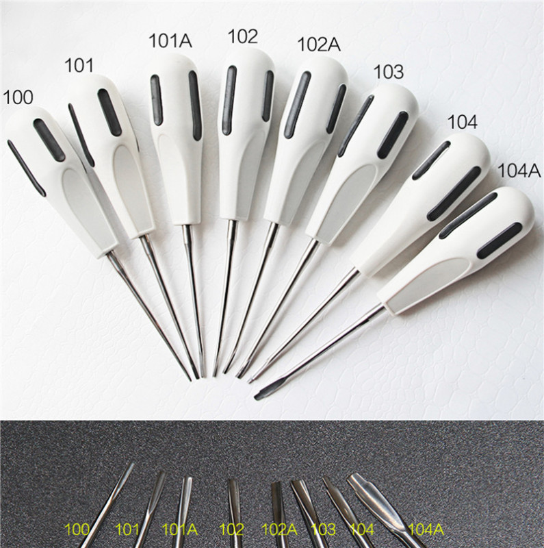 **8Pcs/Kit Dental Surgical Tooth Extraction Root Elevators Luxating Apical Root Tip