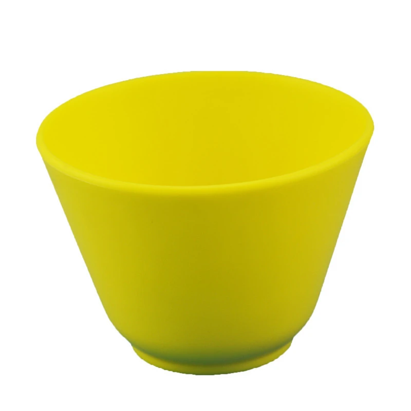 **1 Pc Dental Lab Flexible mixing Bowl Flexible Rubber Mixing Bowl Yellow 10cm