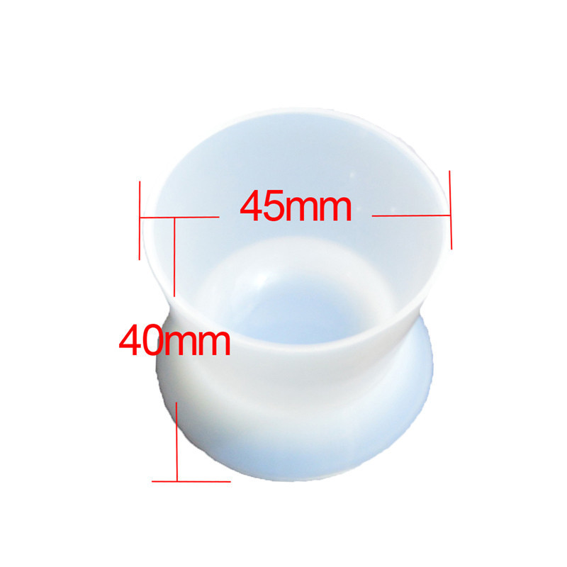 **5Pcs Dental Mixing Dappen Dish Silicone Acrylic Cup Bottom Flexible Non-Stick Bowl