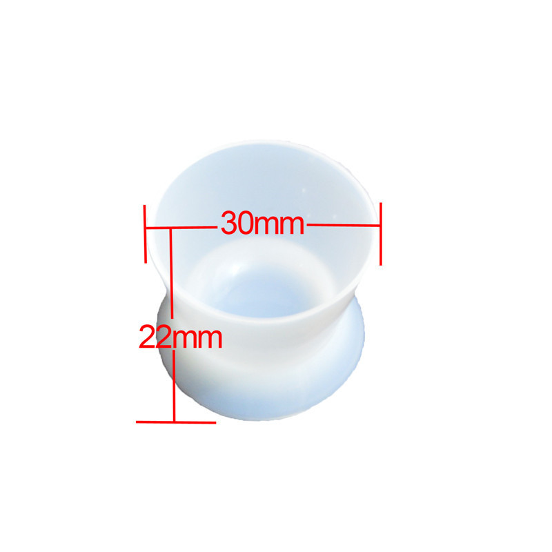 **5Pcs Dental Mixing Dappen Dish Silicone Acrylic Cup Bottom Flexible Non-Stick Bowl