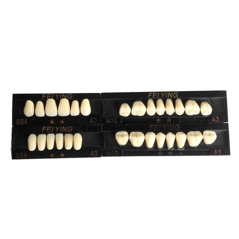 **Dental Denture Synthetic Resin Teeth False Teeth Upper / Lower Shade A2/A3