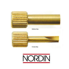 `Dental Screw Post Key Wrench 24K Golden Plated Hollow Key / Cross Key