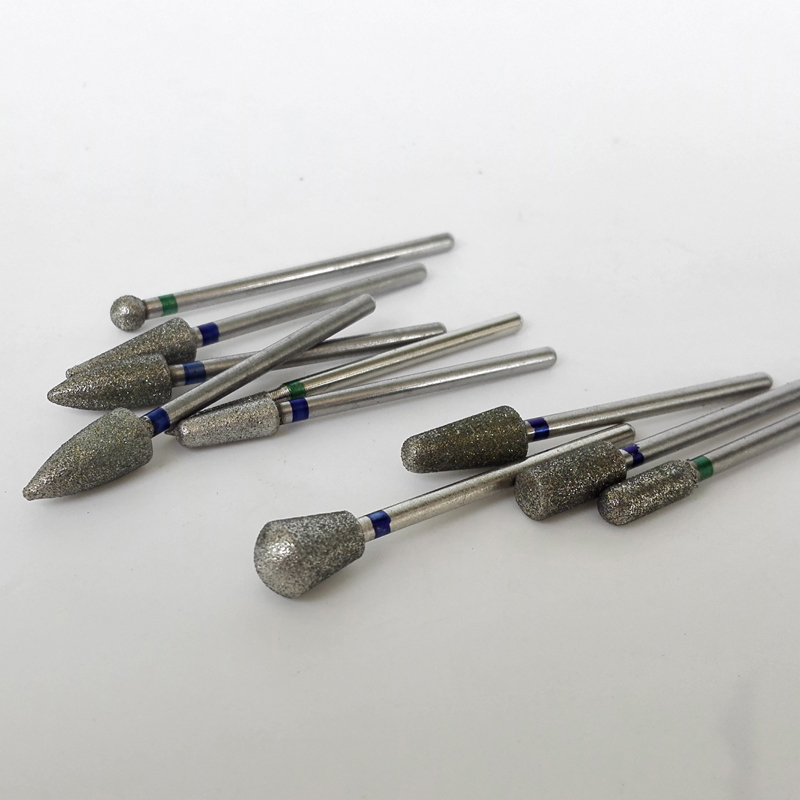 *Dental Sintered Diamond Point Polisher HP Shank Rotary Bur Set 2.35mm