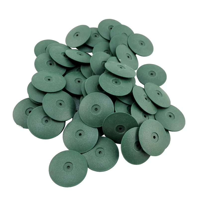 *Dental Polishing Wheels Burs Silicone Polishers Disk Porcelain Resin Teeth 100Pcs/Pack