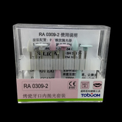 `TOBOOM RA0309-2 Dental Porcelain Polishing Kit for Low-speed Handpiece