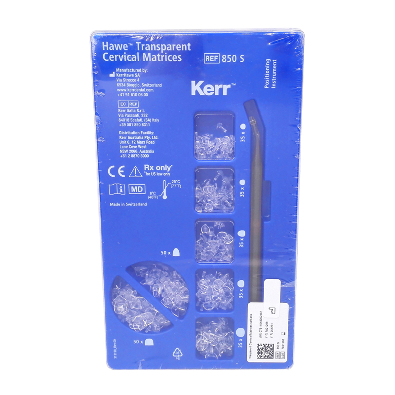 *Dental KERR Hawe Transparent Cervical Matrices Assortment for Filling Materials NO. 850 S