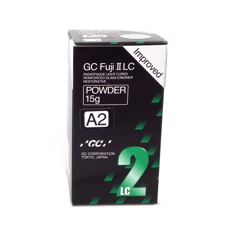 **DENTAL GC FUJI II LC IMPROVED LIGHT-CURE RESIN REINFORCED - 15 GM POWDER A2/A3