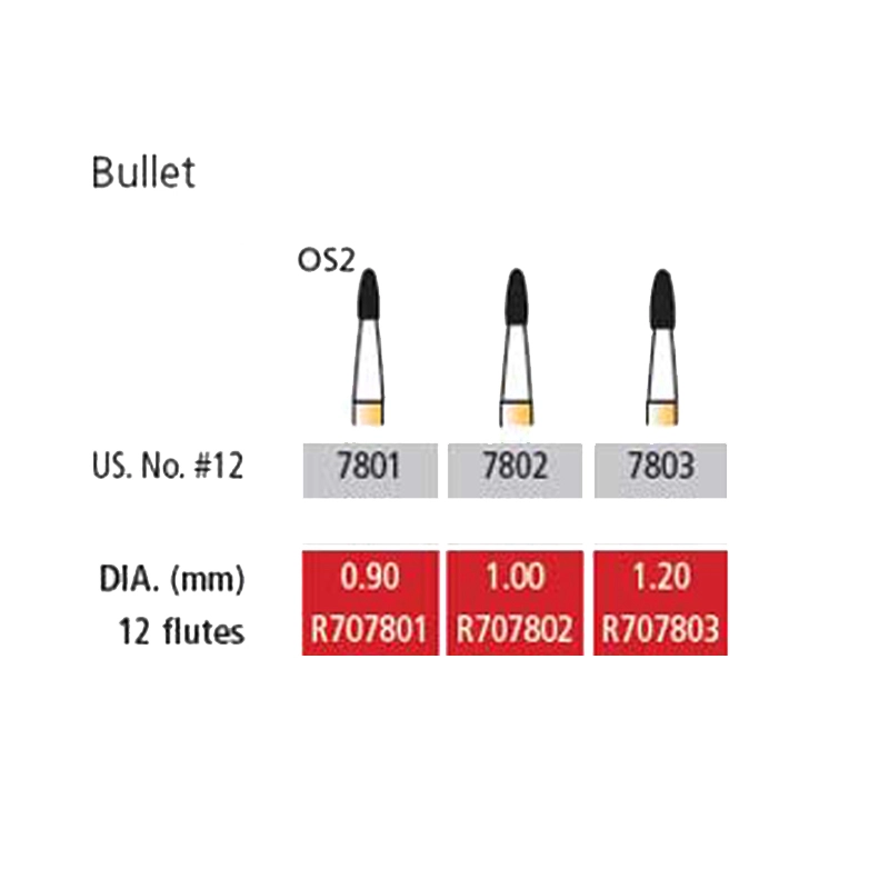 *FG7801 / FG7802 / FG7803 Dental Carbide Debonding & Finishing Burs For High Speed Handpiece