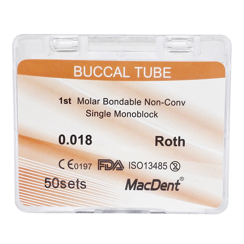 *MacDent Dental Orthodontic Buccal Tube Non-Converable 20 Sets/Box
