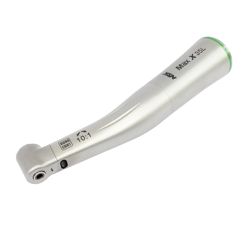 Ti-Max X35L 10:1 Reduction Dental Titanium 60° Twist Fiber Optic Contra Angle Handpiece Fit NSK