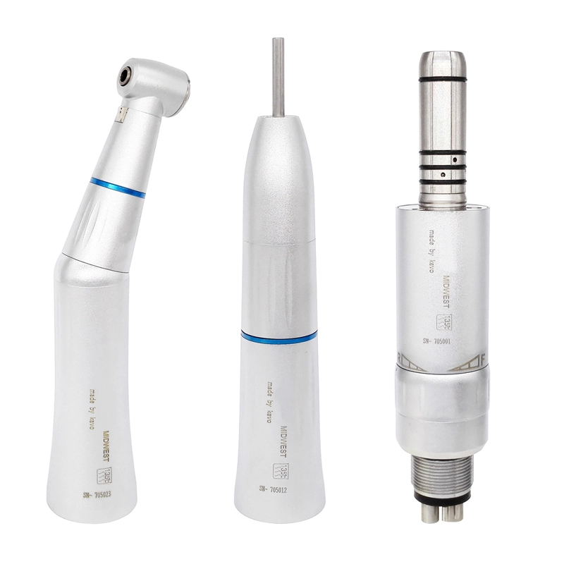 **Dental Inner Water Spray Straight Contra Angle Air Motor Low Speed Handpieces Set fits KAVO