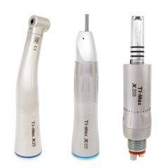 Ti-Max X25 X65 X205 Dental Low Speed Handpiece Kit Straight Contra Angle Air Motor fits NSK